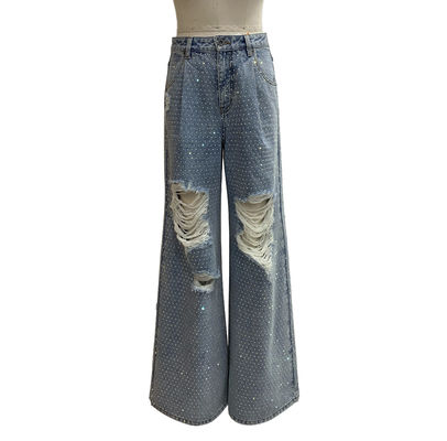 Đá râm rực rỡ trang trí Denim đáy cho một cái nhìn quyến rũ và bắt mắt