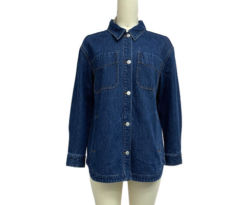 Áo jeans kích thước lớn Áo denim cho một phong cách thư giãn và thoải mái