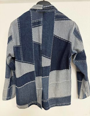 Trendy Jacquard Elements Denim Blazer Cho một cái nhìn táo bạo và phong cách