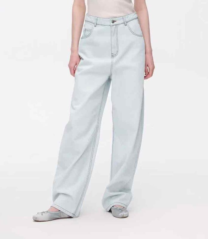 Banana Cut Curved Design Gợi ý chân thẳng quần jean Nhiều loại cơ thể